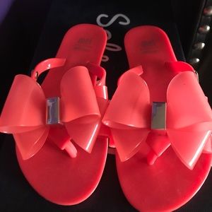 Girls mini Melissa jelly slide EUC
